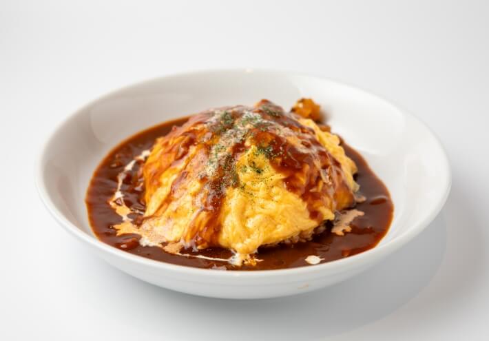 ふわふわ帽子のオムライス