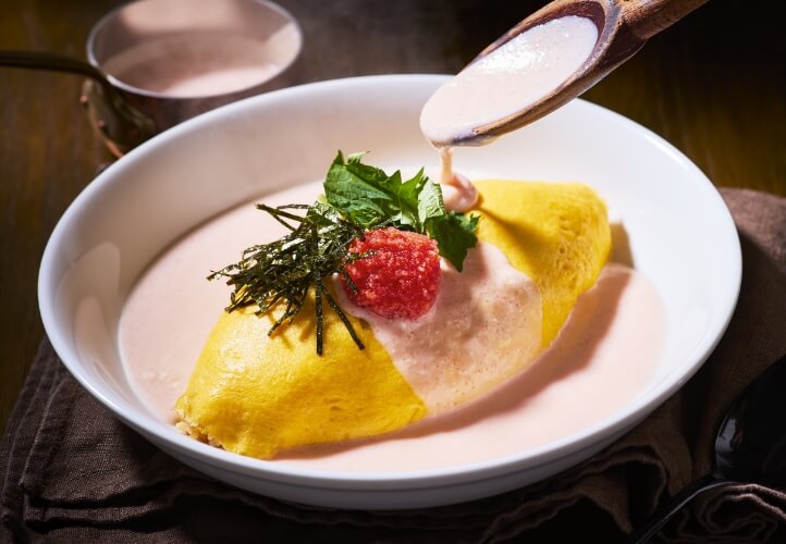 博多明太クリームオムライス