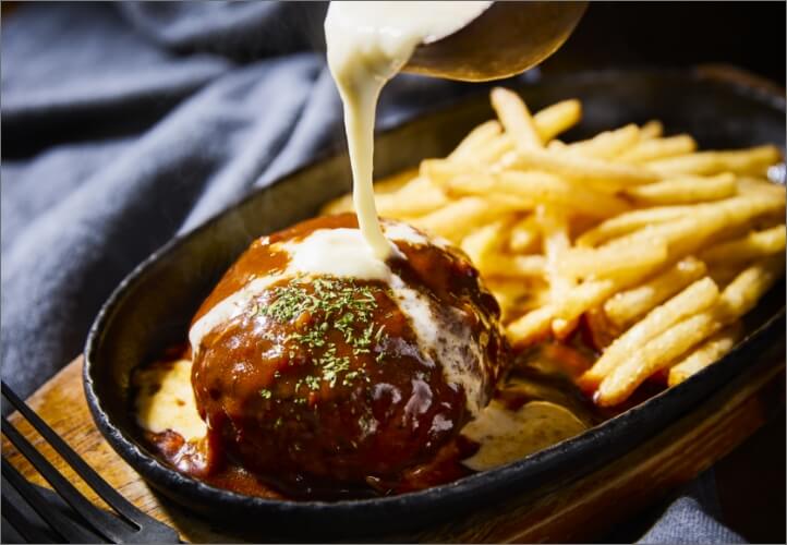 デミグラスソース&チーズハンバーグ