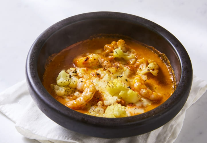 エビとカリフラワーのビスク風ドリア